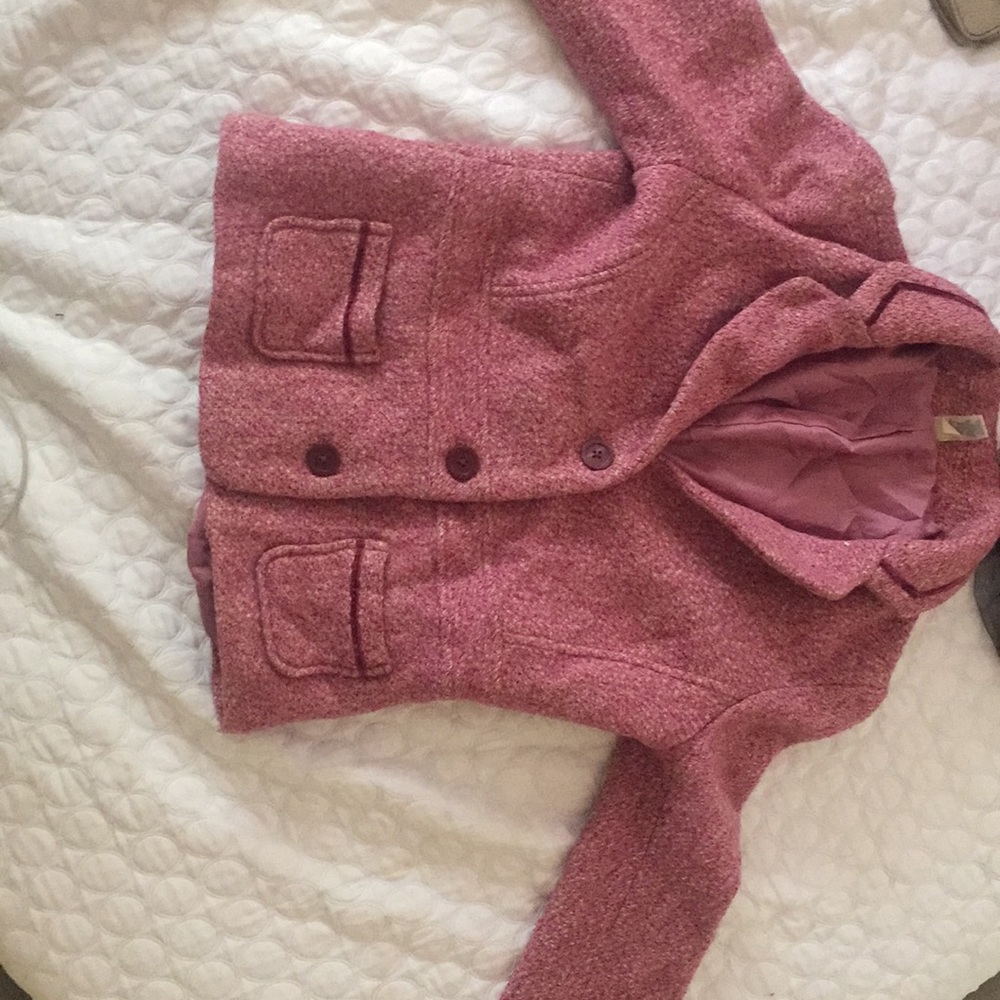 Pink pea coat
